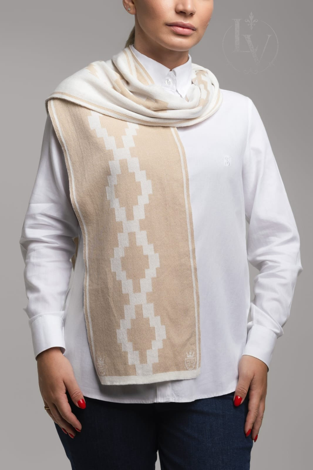Cachecol Guarda Pampa Feminino - Off White/Bege