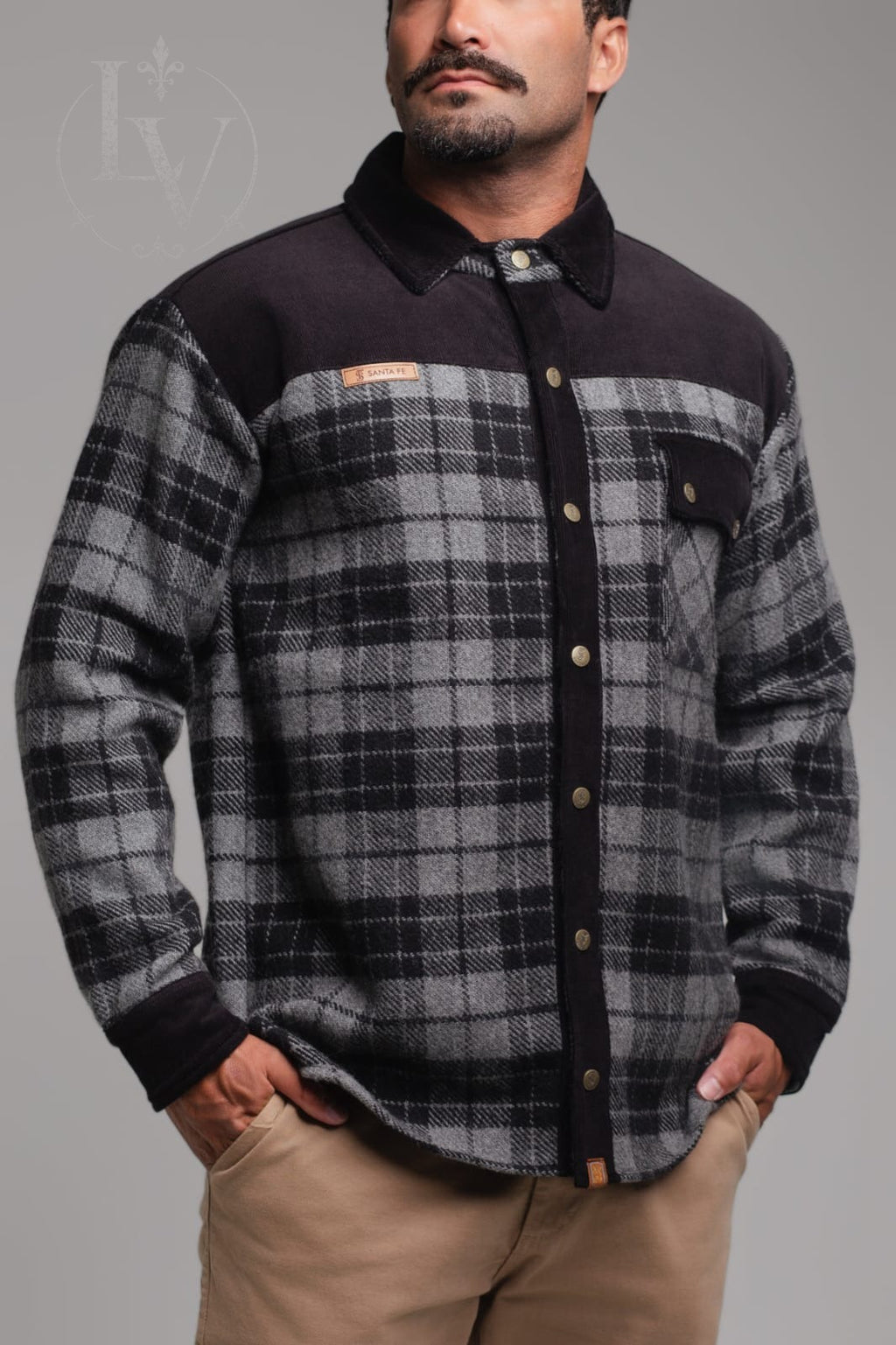 Camisa Térmica Lenhadora - Preto