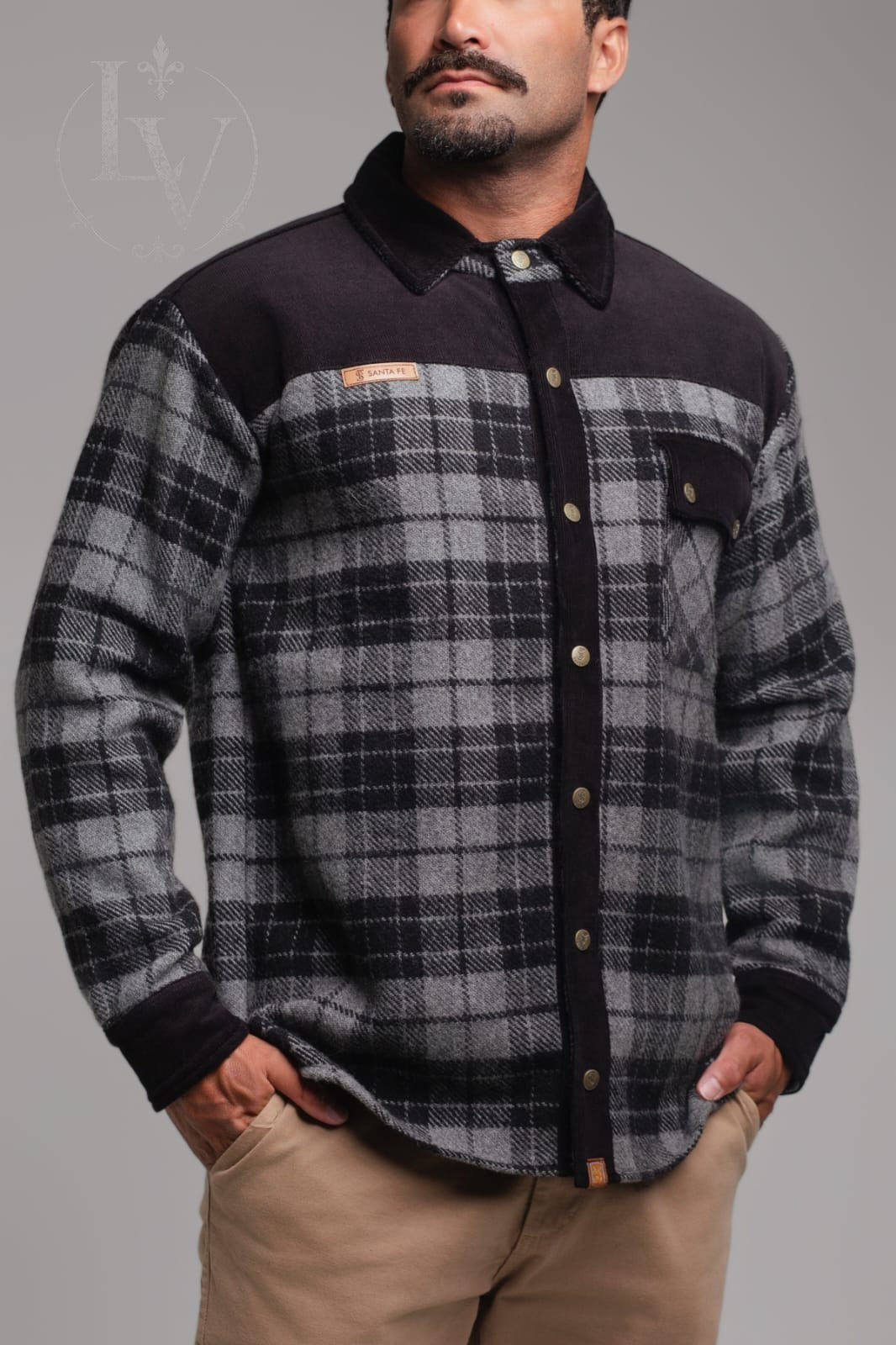 Camisa Térmica Lenhadora - Preto