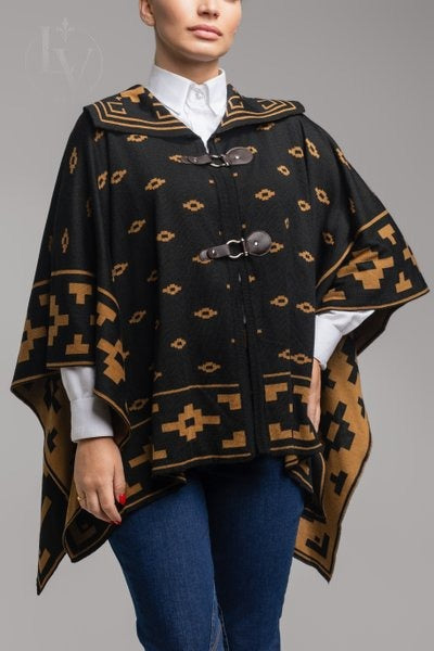 Capa Campesina - Preto/Caramelo