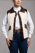 Colete Matelasse Polo - Creme