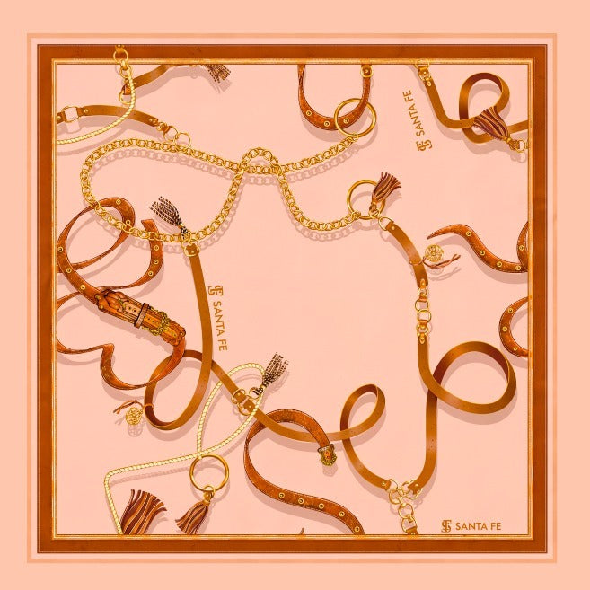 Lenço Estampado 90x90 - Cor 1