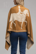 Manta Larga Horse - Bege/Caramelo