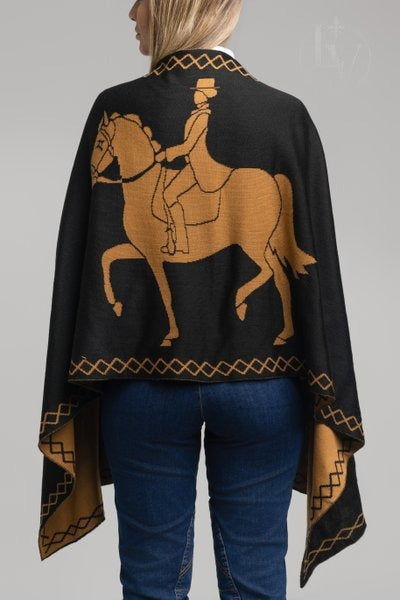 Manta Larga Horse - Preto/Caramelo