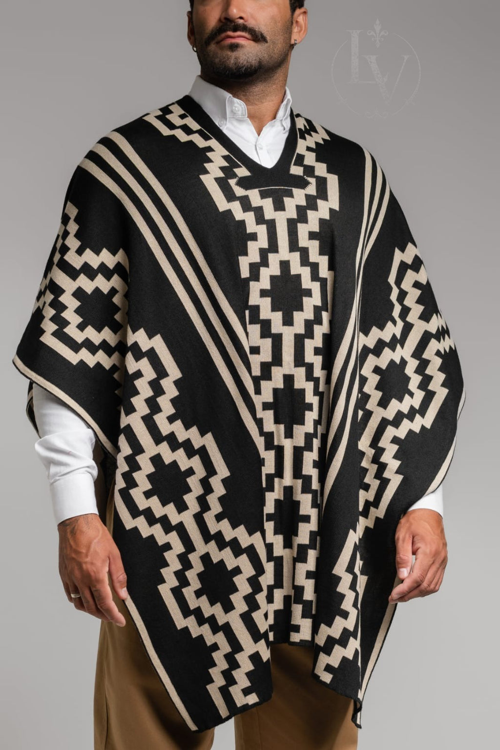 Pala Pampa Masculino - Preto/Bege