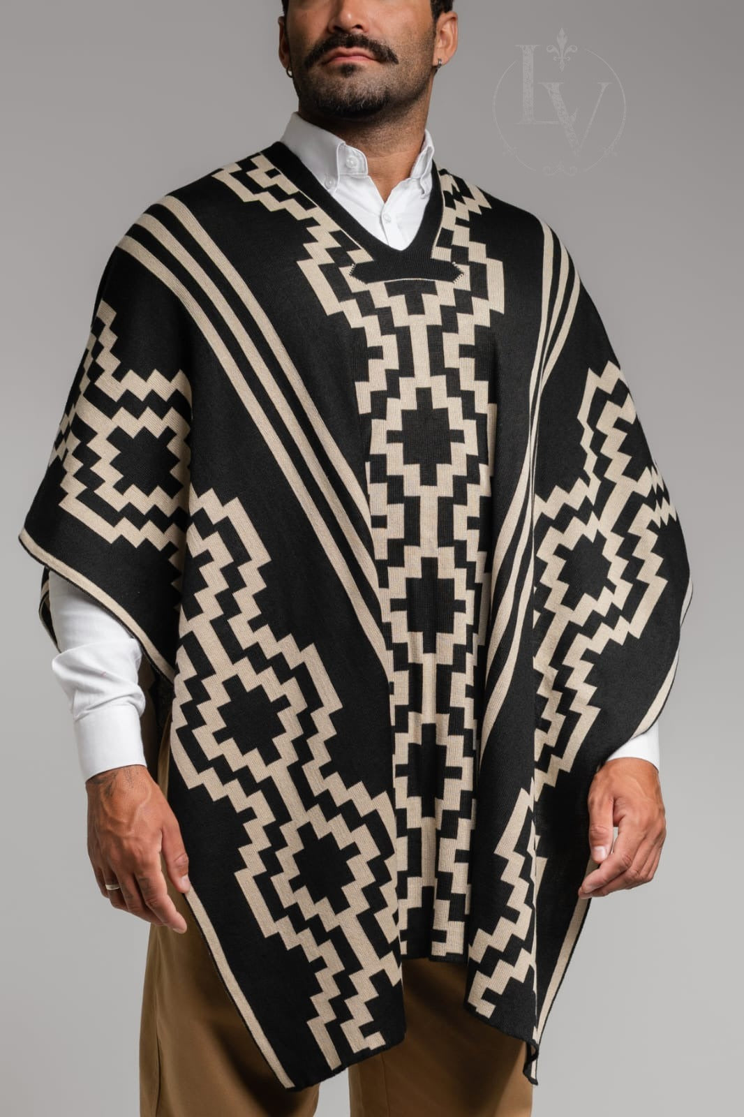 Pala Pampa Masculino - Preto/Bege