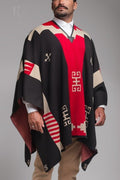 Pala Uruguaio - Preto/Areia/Vermelho