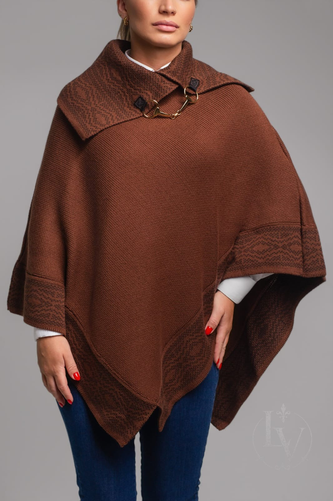 Poncho Ancestral - Marrom Terra Marrom