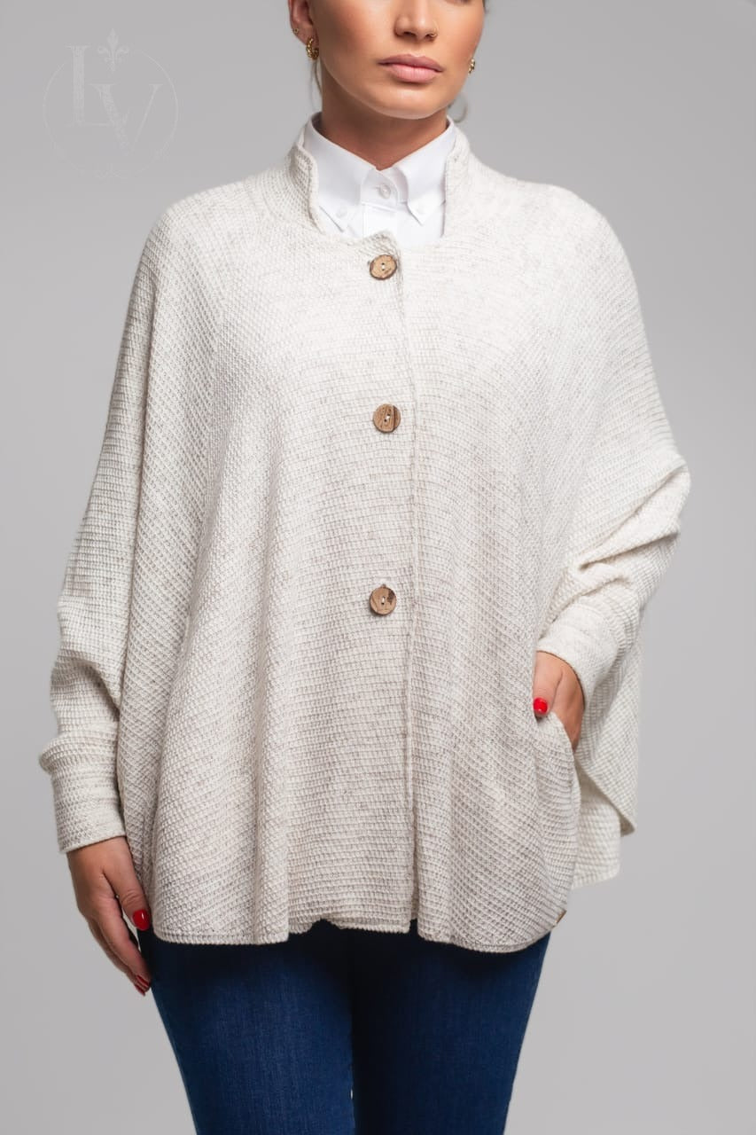 Poncho Areco - Creme