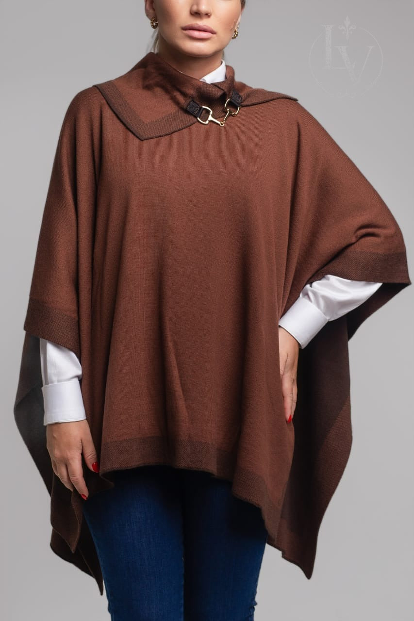 Poncho Costanera - Marrom Terra