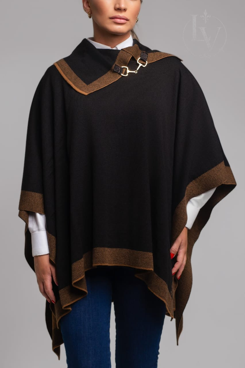 Poncho Costanera - Preto Caramelo