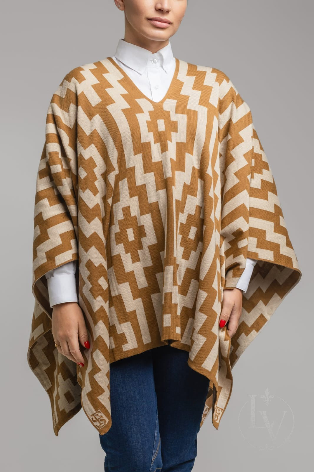 Poncho Pampa - Caramelo/Bege