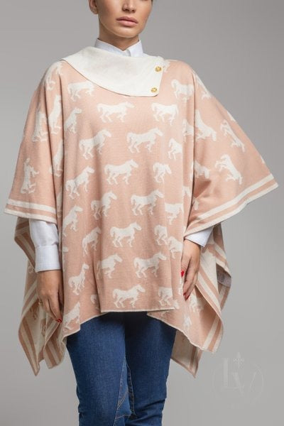 Poncho Potros - Creme/Nude