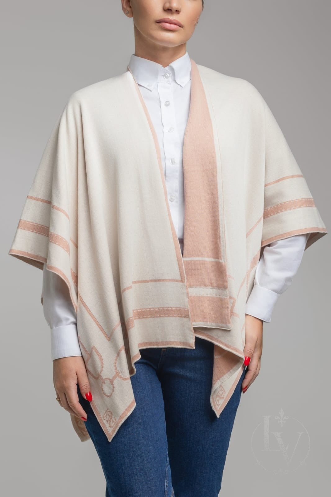 Ruana Arreios - Nude/Creme