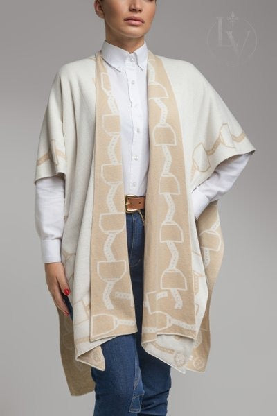 Ruana Estribos - Off White/Bege